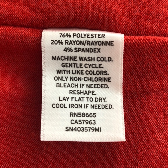 Something Navy Red Knit Long Sleeve Dress, NWT - Picture 9 of 10